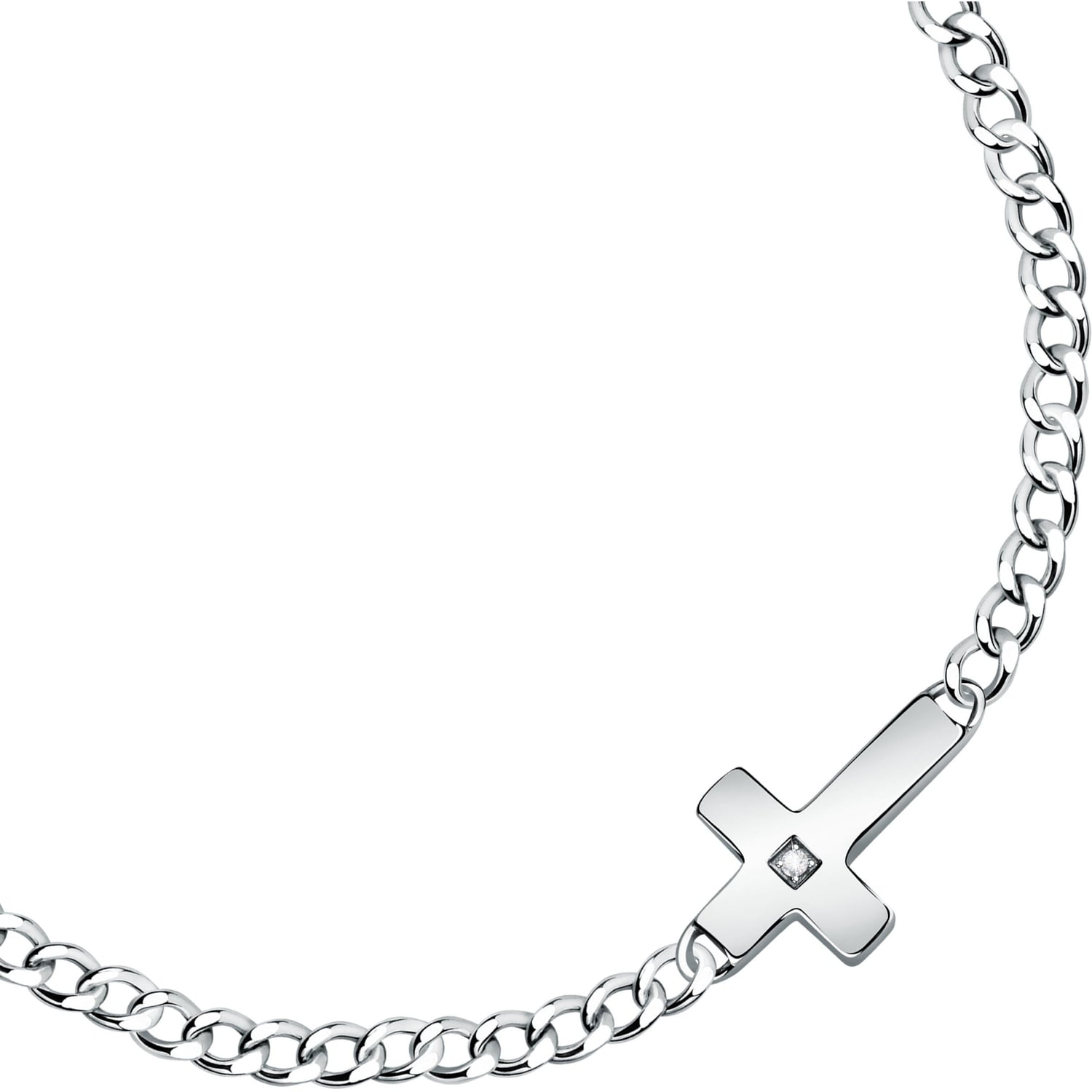 Ssense Uomo Accessori Gioielli Collane Silver E-Logo Tag Necklace 